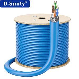 สายเคเบิลอีเธอร์เน็ต Cat7 SSTP ทองแดงแท้ 305 เมตร แบบกล่องใหญ่ สีตามสั่ง รับผลิตแบบ OEM ODM สายแลนแบบมีชีลด์ - Product Image 1