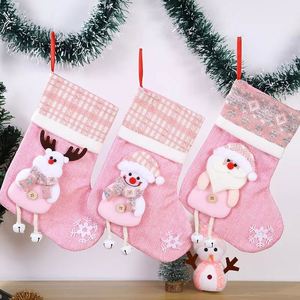 Christmas Gift Bags <b>Xmas</b> <b>Tree</b> Hanging Candy Pouches Holiday Party Decorations Kids Family Stocking Stuffers Made - Product Image 1