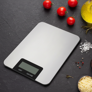 เครื่องชั่งอาหารดิจิตอลอัจฉริยะ เครื่องมือวัดน้ำหนักในครัวแบบโลหะ อุปกรณ์อิเล็กทรอนิกส์ อุปกรณ์เสริมในครัวเรือน ปิดอัตโนมัติ ใช้พลังงานจากแบตเตอรี่ - Product Image 1