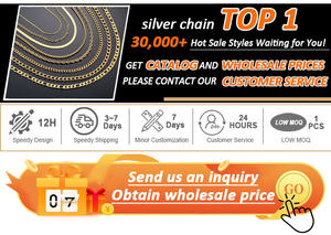 RINNTIN BSC34-<span class=keywords><strong>3.3</strong></span>, perhiasan Hiphop rantai Pria 18K emas lebih dari 925 perak murni 3.3mm potongan berlian kalung rantai Figaro - Product Image 6