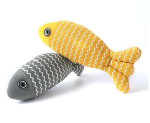 Merhaba pet peluş oyuncak toptan beri nane kedi ile patlama peluş kedi oyuncak dalga balık - Product Image 3