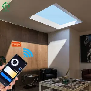 Chuyển đổi bầu không khí nhân tạo Skylight lợp tuya ứng dụng LED màu xanh Bầu Trời Trần LED ánh sáng màu xanh Bầu Trời Trần bảng điều chỉnh đèn