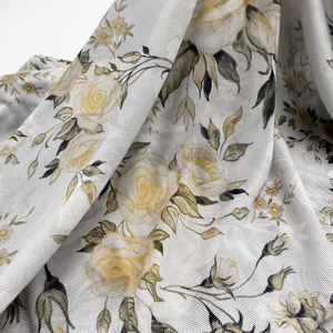 Tessuto a <span class=keywords><strong>Rete</strong></span> Elasticizzato in Poliestere e Spandex con <span class=keywords><strong>Stampa</strong></span> Floreale, Traspirante e Resistente, <span class=keywords><strong>Stampa</strong></span> Digitale per Unisex - Product Image 5