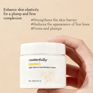 Korea Vegetal Ginkgo Light & Bouncy Water Cream Hidratante Iluminador y Reafirmante Reparación Piel sensible roja con ácido hialurónico - Product Image 5