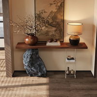 Table basse moderne incurvée en bois avec dessus en marbre blanc fonction miroir pour maison hôtel appartement villa meubles de salon