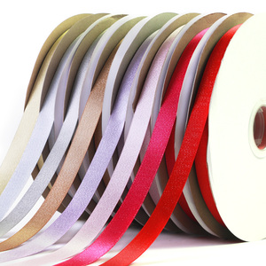 Nhà Máy Bán Bạc Kim Loại 100% <span class=keywords><strong>Polyester</strong></span> Satin <span class=keywords><strong>Ribbon</strong></span> - Product Image 4