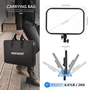 NEEWER 18.3 pouces 360 couleur RVB LED panneau de lumière vidéo avec APP contrôle pour le jeu YouTube Zoom <span class=keywords><strong>Photographye</strong></span> Zoom P - Product Image 4