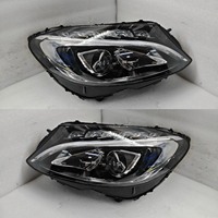 Bloc optique avant LED d'origine pour Mercedes-Benz Classe C W205 2015-2018 C180 C260 C300 avec feux de jour LED et clignotants