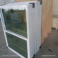 Fenêtre coulissante moderne en aluminium, anti-bruit, étanche, à levage vertical, avec moustiquaire extérieure en acier inoxydable pour cuisine, garantie 5 ans