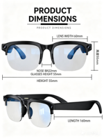 Gafas de Sol Inteligentes A10 con IA, 2MP, Llamadas, Grabación de Video, Fotografía, Traducción en Tiempo Real, Activación por Voz con IA, IA de Detección de Objetos