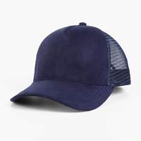 Gorra Trucker de Gamuza Sintética de 5 Paneles, Gorra Trucker de Malla de Poliéster Lisa, Estilo Verano Y2K, Unisex, con Logotipo Personalizado
