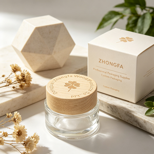 Pots cosmétiques rechargeables écologiques OEM 5G-100G avec couvercles en bambou et en bois pour emballages de soins de la peau haut de gamme - Product Image 2