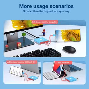 3 in 1 Dock Station for Type-<b>C</b> <b>USB</b> 3.0 PD 100W Charger 4K HD Converter for N-<b>Switch</b> Games 3 Ports HDTV OTG HUB Adapter - Product Image 6