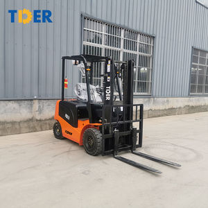 TDER-mini carretilla elevadora eléctrica de 4 toneladas, con neumático sólido - Product Image 3