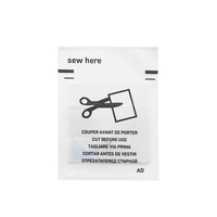 Étiquette de lavage RFID en tissu nylon pour gestion du linge et des vêtements, étiquette UHF pour le secteur de l’habillement