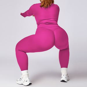 Setelan Olahraga Yoga Wanita Ukuran Besar 5Pcs Custom, Cepat Kering, untuk Pilates, Lari, dan Kebugaran - Product Image 5