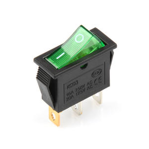 Interruptor basculante KCD3 de 3 pines y 2 posiciones con luz roja de 16A para dispensador de agua - Product Image 4