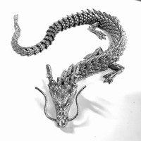 Modelo de Juguete Articulado de Dragón Chino de Alta Calidad de 30CM, Mecanizado por CNC, Deslumbrante, para Niños, con Material de Aleación PLA