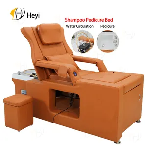 Advanced Salon Shampoo Chair Thai Style Lay Down Barbershop Shampoo Salon Shampoo Bed Suitable for Head Care Barbershop Salon