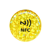 Prix de gros logo personnalisé médias sociaux téléphone Nfc Tag étanche NFC Rfid autocollant pour téléphone