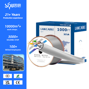 Cable LAN Cat6 CCA SSTP de Alta Calidad y Precio Económico con Servicio OEM de Fábrica SIPU CHINA, Cable de Comunicación con Cubierta de PVC - Product Image 1