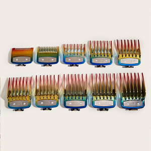 Colorful Electroplated Guide Comb Clipper Tool Hair Clipper <b>Head</b> Electric Clipper Men's Positioning Comb Hair <b>Styling</b> Products - Product Image 2