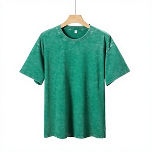 Heavy <b>Weight</b> Tee Acid Washed Plain Cotton T Shirt <b>Blank</b> Street Wear Washed T-Shirt Custom Acid Wash T-Shirt Breathable Fit - Product Image 1