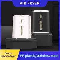 Offre Spéciale multi-fonction Airfryers Électrique Chaude Profonde 220v lumière De Base de Soie Corps En Acier Inoxydable Logo Puissance Surface Plug Rohs