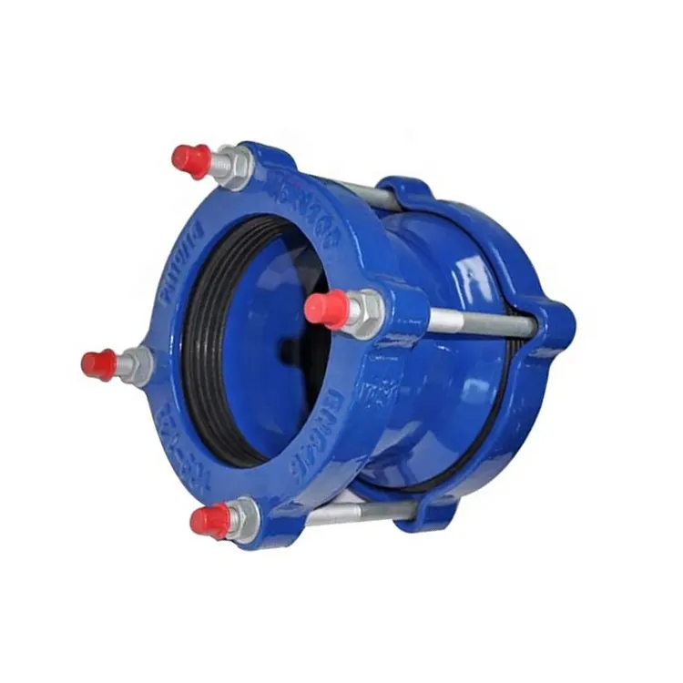 Pipe Joint Easy To Install Ductile Iron Universal Flexible Coupling For PVC Pipe