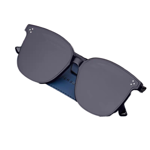 Lunettes de soleil de haute qualité, résistantes aux UV, en gros d'usine, à prix abordable, en stock, monture noire, pour hommes et femmes, idéales pour les voyages et la plage - Product Image 1