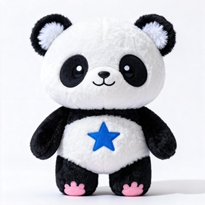 Design ODM Personalizzato di Peluche a Forma di <span class=keywords><strong>Panda</strong></span> Basato su Disegni Forniti - Product Image 1