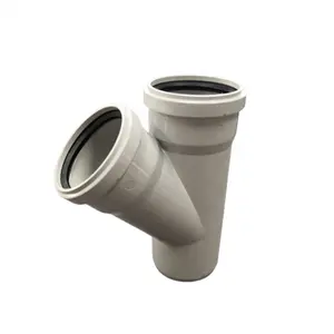 China Manufacture DIN Standard PVC Drainage Pipes And Fittings Pvc Drainage Yee