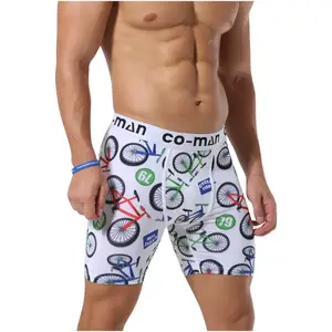 Personnalisé Viscose Spandex Short Imprimé Respirant Pour Hommes Sous-Vêtements Boxer