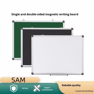 Tableau blanc magnétique portable double face à cadre <span class=keywords><strong>en</strong></span> A, le plus vendu, avec plateau pour marqueurs et design peu encombrant - Product Image 4