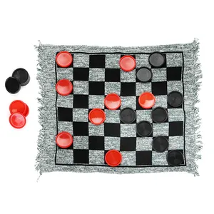 Juego tipo tablero de damas plegable de plástico magnético