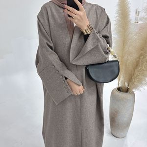 Zifeng OEM Nahöstliche Abaya Islamische Kleidung EID Ramadan <span class=keywords><strong>Kimono</strong></span> Natürlich Atmungsaktiv Schnelltrocknend Damen-Strickjacke CE - Product Image 4