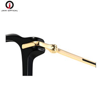 Montures optiques en acétate et titane en gros, lunettes carrées légères, lunettes de vue tendance JM38044