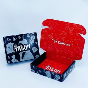 Impression personnalisée noir blanc rose ondulé Mailer maquillage cosmétique <span class=keywords><strong>rouge</strong></span> à lèvres emballage <span class=keywords><strong>papier</strong></span> boîtes d'expédition avec Logo - Product Image 6