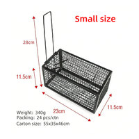 Piège à souris sans cruauté, haute sensibilité, en acier inoxydable, cage de capture vivante pour souris et rats, sans danger pour les animaux domestiques et les enfants, jetable