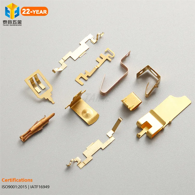 OEM Custom Metal Stamping Parts Copper Steel Electrical Electric Electronic Contact