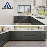 AMAZBUILD 2026 Nouvelle Tendance : Armoires de Cuisine Laquées Personnalisées Prix d'Usine |   Conception 3D Gratuite