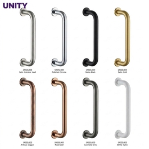 UNITY SR02 Maniglia a U in Acciaio Inox per Porte per Disabili, Maniglia <span class=keywords><strong>con</strong></span> Serratura EN1634 Grado 3 Classe 4, Maniglia per Porte Commerciali - Product Image 1