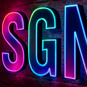 Design gratuito personalizzare <span class=keywords><strong>Led</strong></span> RGB lettere segno negozio all'aperto Bar KTV canale lettere logo segno per le imprese - Product Image 4