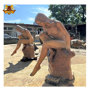 European Style Outdoor <strong>Garden</strong> Decoration Beautiful Bronze Lady Kneeling Woman Statue <strong>Sculpture</strong> <strong>for</strong> <strong>Sale</strong> - Product Image 1