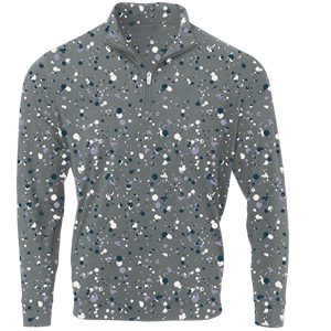 Personnalisé Extérieur Golf Hommes Quart Zip Pull Sweatshirts Polyester Spandex Numérique Imprimé Solide Brodé Technique Automne - Product Image 2