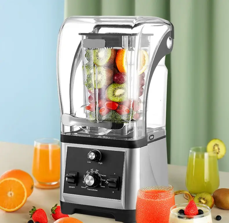 แบบพกพาเครื่องปั่น Commercial สมูทตี้เครื่อง Heavy Duty Juicer Blender