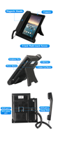 Téléphone IP d'usine écran 8 pouces Android 12 caméra 5MP WiFi RJ45 POE PSTN RJ11 Ports 16 compte SIP téléphone vidéo Voip personnalisé