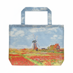 AU-01022 borsa da pioggia artistica Monet "campo di tulipani" Cover eleganti borse della spesa - Product Image 1