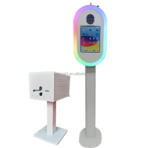 Photomaton ovale itinérant 2026, dernier modèle, avec coque et support pour iPad 12,9 pouces, avec imprimante pour événements et fêtes 360 - Product Image 4