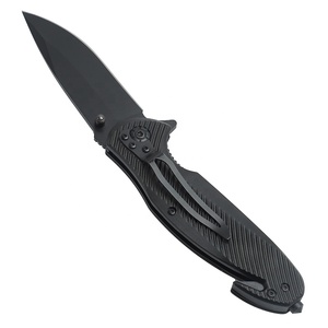Couteau pliant à lame noire, manche en aluminium, couteau de poche tactique de survie pour <span class=keywords><strong>le</strong></span> camping en plein air avec coupe-corde et <span class=keywords><strong>brise</strong></span>-vitre - Product Image 3